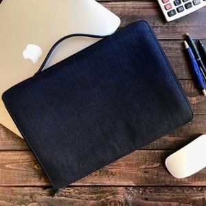 Denim laptop sleeve for 13" macbook